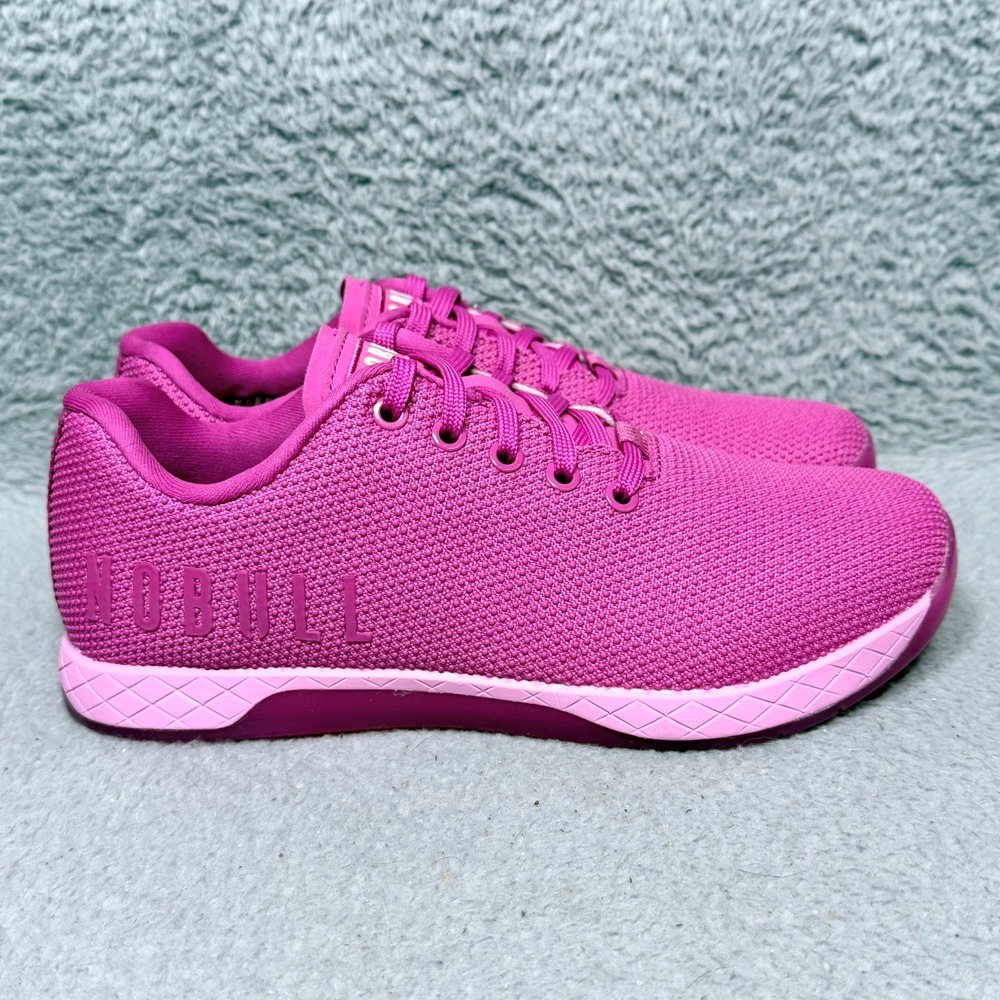 Nobull Outwork Womens Size 9.5 Training Shoes Sneakers Fuchsia Pink SuperFabric